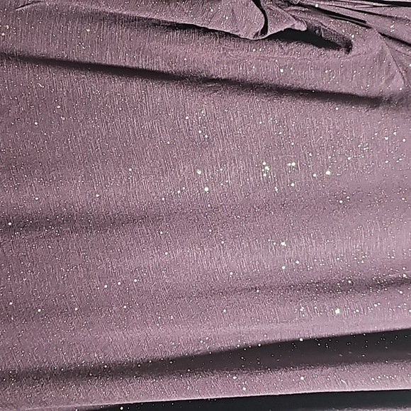 LANE BRYANT,‎ Y2K women's purple top with gold bling. Size 22/24. Tie at side. - Picture 6 of 12